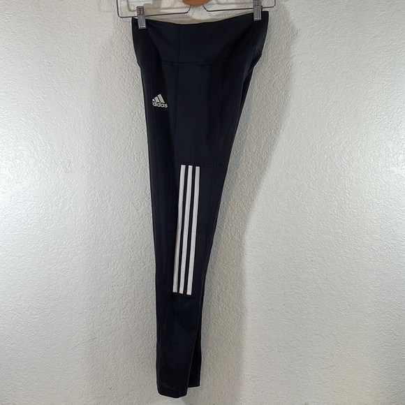ADIDAS AEROREADY Lightweight High Rise 3-Stripe Mesh 7/8 Leggings Size Small - Picture 8 of 16